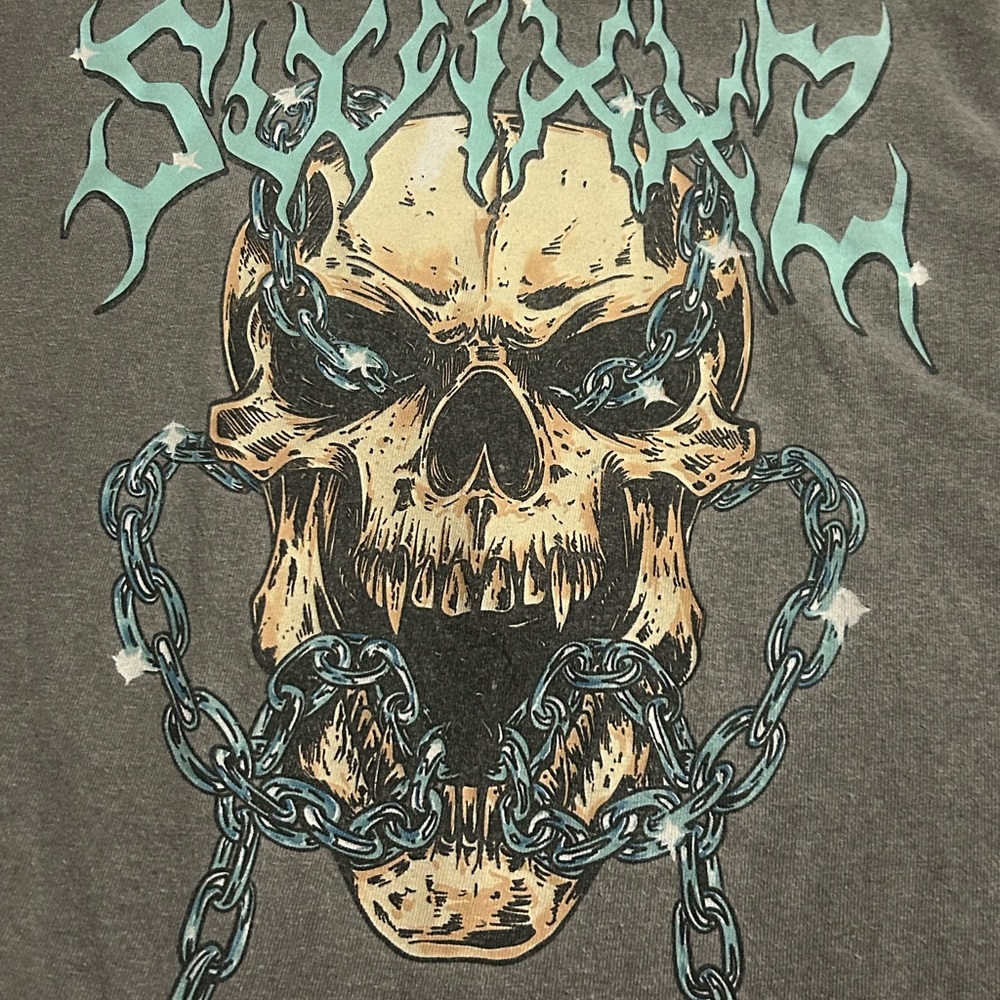 SWIXXZ Unisex grey skull t-shirt☠️